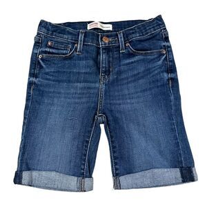 Levi’s ~ Girls Denim Bermuda Shorts ~ adjustable waistband ~ size 10